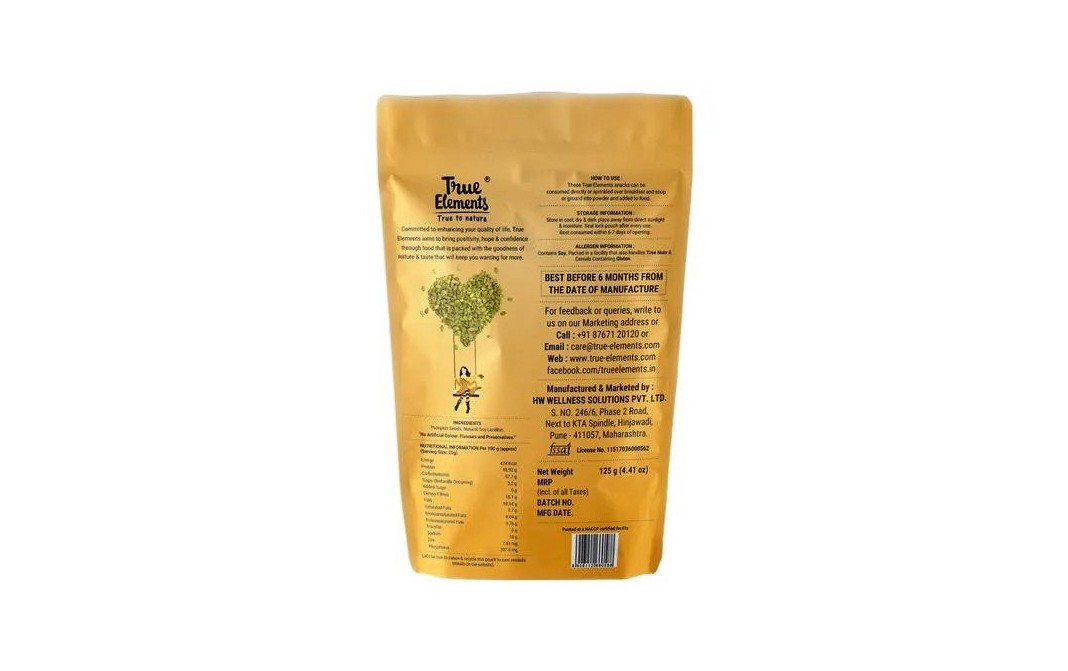 True Elements Roasted Pumpkin    Pack  125 grams